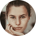 Girl with freckles